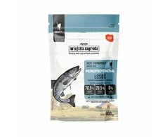 Kačių Maistas - WIEJSKA ZAGRODA Monoproteinas Suomijos Lašiša Sausas 800g
