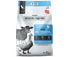 WIEJSKA ZAGRODA Light Goose with veal - dry dog food - 2kg