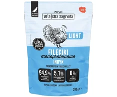 Wiejska Zagroda Konservai šuniui Fileciki kalakutiena Light (dorosły) 280g