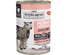 WIEJSKA ZAGRODA Monoprotein ėriena – šlapias kačių maistas – 400g