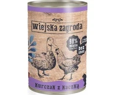 Wiejska Zagroda KAIMO ŪKIS vištiena su antiena - šlapias kačių maistas - 400g