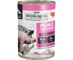 Šunų Maistas - WIEJSKA ZAGRODA Mono-protein Pork Wet 400g