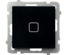 Ospel Touch jungtis Ospel Sonata Touch LPD-1RS / m / 32 monopolis su apšvietimu 10AX 230V juodas stiklas