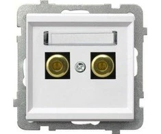 Ospel Sonata GGN-1R/m/00 garsiakalbio lizdas, vienvietis 6 mm2, baltas