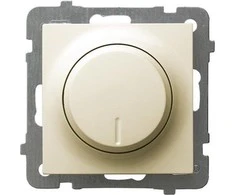 Ospel Pastumiamas sukamasis reguliatorius Kaip ŁP-8GL2/m/27 universalus LED 0-100W kaitrinėms ir halogeninėms lempoms 10-250W ekru
