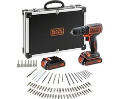 Black &amp; Decker Juodas &amp; Decker Juodas + DECKER 10.8V GRĄŽAS / GRĄŽAS + PRIEDAI 100 vnt.