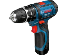 Bosch Akumuliatorinis smūginis gręžtuvas-suktuvas GSB 12V-15, 2x2.0Ah