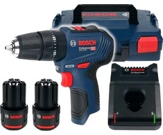 Bosch smūginis suktuvas - gręžtuvas GSB 12V-30 12V 2x2Ah