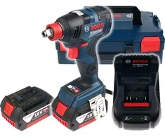 Bosch Akumuliatorinis smūginis suktuvas / veržliaraktis GDX 18V-200 C, 2x5.0Ah, 1880CV