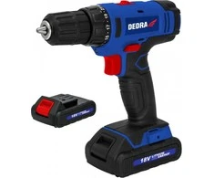 Dedra Akumuliatorinis suktuvasgrtuvas18V 2x15Ah 1h 040001350rpm