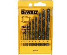 Dewalt grąžtų metalui rinkinys HSS-R 10vnt. 1-10mm DT5911-QZ