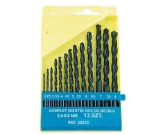 Grąžtas Beast HSS-R 2-8 mm 13gb metalo grąžtų rinkinys