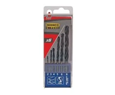 Modeco HSS cilindrinis metalinis grąžtas 2 4 5 3 6 8 mm rinkinys (MN-60-931)