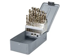Grąžtas Wiertła Metalo grąžtai HSS-CO DIN338, šlifuoti, 25 vnt. (1-13 mm), prolinas