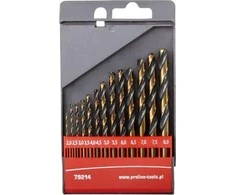 Grąžtas Wiertła GRĄŽTAI METALUI 2.0-8.0MM 13VNT.HSS DIN338 ŠLIFUOTI PROLINE