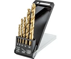 Grąžtas Graphite Metaliniai grąžtai HSS-TiN, 4,0 - 10 mm, rinkinyje 5 vnt