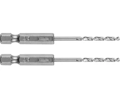 Wiertło Šešiakampis metalinis grąžtas 2,5 mm, 2 vnt.