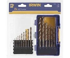 Grąžtas Stanley Irwin Grąžtų rinkinys HSS Titanium 1-10 mm 15 vnt.