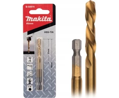 Grąžtas MAKITA grąžtai DO METALU HSS-TIN 1/4" HEX 6,0x80mm