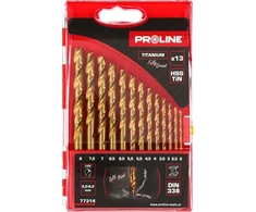 Grąžtas Wiertła Metalo grąžtai hsstin din338, šlifuoti, 13 vnt. (2-8 mm), prolinas