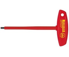 Wiha Klucz imbusowy su laikikliu T, Klucz imbusowy su laikikliu T, Metric, 1 vnt., Plienas chromowo-wanadowa, 5 mm, 68 g