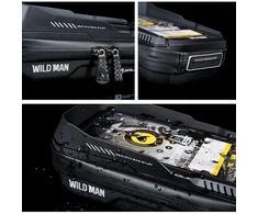 WILDMAN kelioninis krepšys dviračio vairui su užtrauktuku 0,5L (4 "- 7") XT3S juodas
