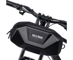 WILDMAN Krepšys ant dviračio rėmo X9 juodos spalvos