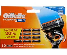 Wilkinson Sword „Gillette Fusion5 Pro“ pakaitiniai skutimosi peiliukai, 12 vnt.