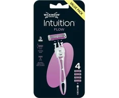 Wilkinson Intuition Flow maszynka do golenia su 3 ostrzami i 4 įdėklai