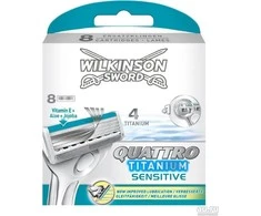 Wilkinson Sword Quattro Essential 4 Keičiami peiliukai vyrams, 1 pakuotė
