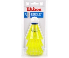 WILSON WILSON DROPSHOT 3 CLAMSHEL badmintono plunksnelės (3 vnt.)