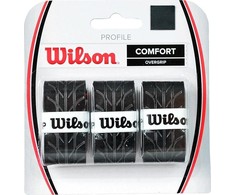 Teniso Raketės Apvijos Wilson Profile Comfort Overgrip 3vnt Juoda