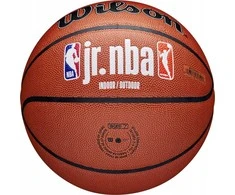 Krepšinio kamuolys Wilson JR NBA logotipas Vidinis lauko rudas WZ2009801XB7 (7)