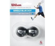 Skvošo kamuoliukai Staff Wilson greitieji/2vnt. juodi