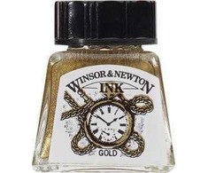 Winsor &amp; Newton Winsor &amp; Newton Gold piešimo rašalas 14 ml universalus