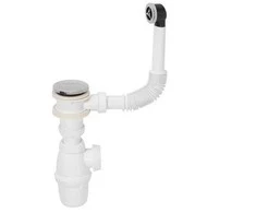 Wirquin greito užsegimo praustuvo sifonas buteliui su perpildymo anga ø 28 mm SP50199