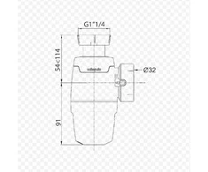 Wirquin praustuvo sifonas be sifono Neo 30722488