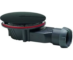 Wirquin Slim+ dušo latakas Ø 90 mm, matinės juodos spalvos 30724079
