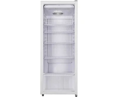 Bomann KSG 7292 baltas šaldytuvas su stiklinėmis durelėmis, 143 cm