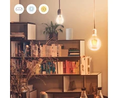 WiZ Wiz Smart LED lemputė Baltic Baltas Clear G125 E27 nuo reguliavimu, 6.5 W–60 W galia