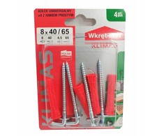 Klimas Kaištis Wkret-Met SFXL, kabliniai, 8 mm x 40 mm, 4 vnt.