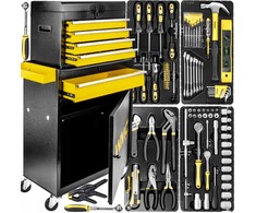 WMC TOOLS įrankių vežimėlis įrankių spintelė dirbtuvių vežimėlis 257 vnt.
