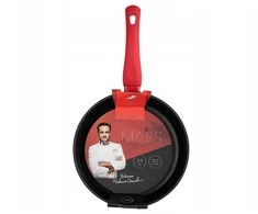 WMF MARS keptuvė 24 CM (juoda, nepridegančia danga, raudona rankena)