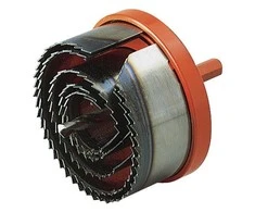 5 dalių gręžimo karūnėlių rinkinys Wolfcraft 2160000; 28/35/50/68/75 mm