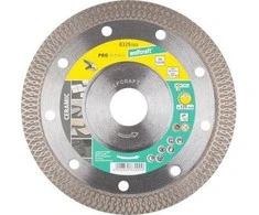 Wolfcraft DEIMANTINIS DISKAS PLYTELĖMS 125 X 22/10 WOLFCRAFT PRO CERAMIC TURBO WF8329000 WOLFCRAFT
