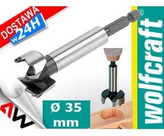 Grąžtas WOLFCRAFT grąžtai FORSTNER 35mm UCHWYT 6-KĄT