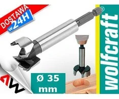 Grąžtas WOLFCRAFT grąžtai FORSTNER 35mm UCHWYT 6-KĄT