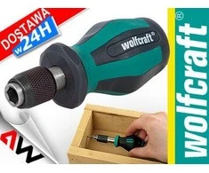 Wolfcraft 1239000 – rankinis atsuktuvas su antgaliu, trumpas