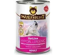 WOLFSBLUT VetLine Hypoallergenic Horse – drėgnas ėdalas šunims – 395g