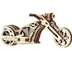 Wooden City Wooden.City 3D medinis motociklo dėlionė – Chopper valdiklis